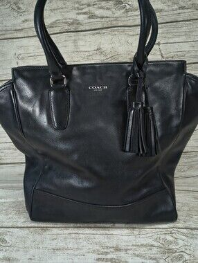 COACH Legacy Leather Tanner Black Crossbody Bag